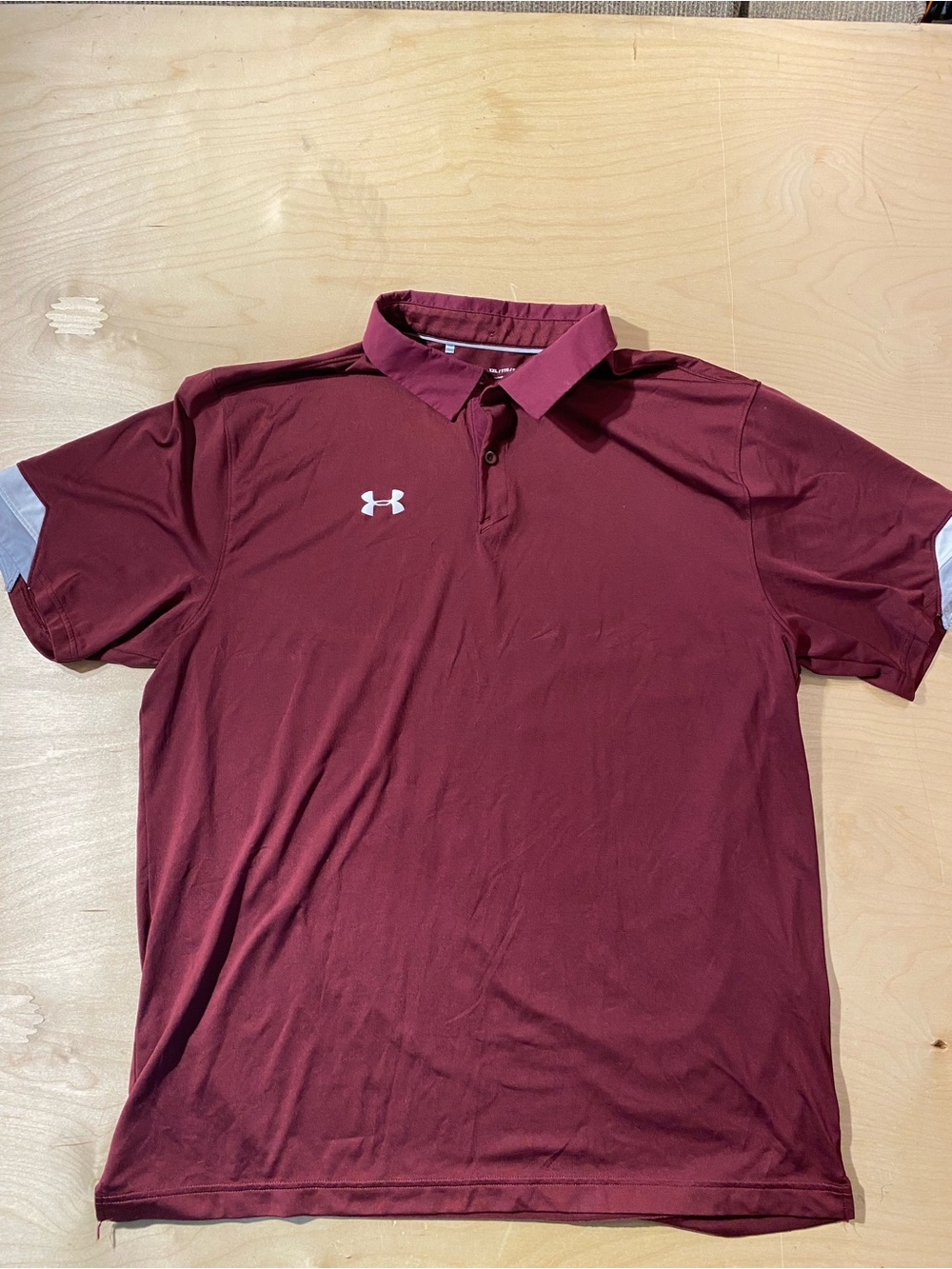 Under Armour Men's Maroon Polo Shirt XXL (SZ)